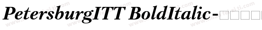 PetersburgITT BoldItalic字体转换